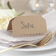 🎩 ginger ray - brown kraft wedding place cards logo