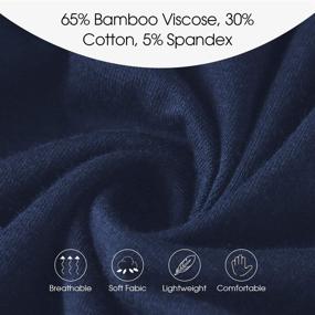 img 2 attached to 🎋 BAMBOO COOL Pajama: Lightweight Men's Sleepwear for Comfortable Lounge & Rest