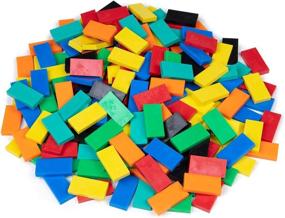 img 3 attached to 🔮 100Pcs Bulk Plastic Building Dominoes - Endless Fun and Creativity