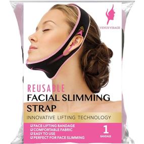 img 4 attached to 🧖 Facial Slimming Strap V Line Lifting Mask – Double Chin Reducer for Women and Men, Anti-Wrinkle Face Lifting Bandage for a More Defined Jawline and Contoured Face
