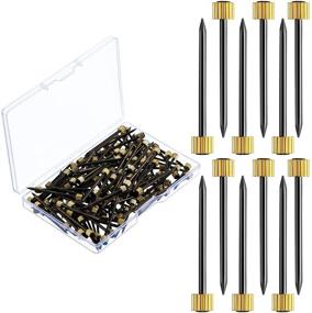 img 4 attached to 🔩 Ferraycle Nails: Heavy Duty Picture Hangers with Brass Heads, 0.05 Inch Thick, Set of 50 Pieces, Supports 5-30 lbs - Perfect Hanging Solution for Steel and Brass Picture Frames