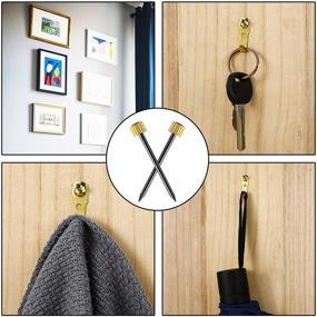 img 1 attached to 🔩 Ferraycle Nails: Heavy Duty Picture Hangers with Brass Heads, 0.05 Inch Thick, Set of 50 Pieces, Supports 5-30 lbs - Perfect Hanging Solution for Steel and Brass Picture Frames