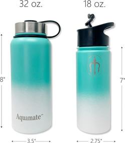 img 2 attached to Aquamate Sports Bottle Insulated Stainless