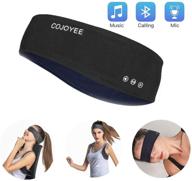 cojoyee bluetooth повязка для сна с наушниками - глубокий бас, длительное время работы батареи, идеально подходит для бега, походов, путешествий, медитации, йоги логотип