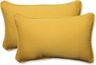 💛 подушки pillow perfect outdoor/indoor forsyth soleil lumbar, 11,5" x 18,5", желтый - упаковка из 2 шт. логотип