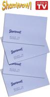 shamwow original mini - ultra absorbent cleaning shammy (chamois) towel cloth, blue, machine washable, scratch-free - 4 pack logo