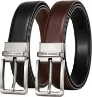 bruno marc abbl211m leather reversible men's accessories logo