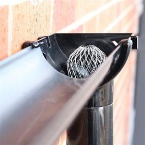 img 1 attached to 🍃 EBaokuup 8-Pack Gutter Guards - 3.5 Inch Expandable Aluminum Filter Strainer, Gutter Strainer Downspout Protectors for Preventing Leaves & Debris Blockage