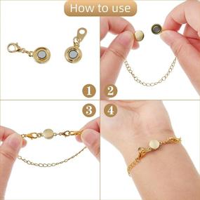 img 1 attached to 💎 Enhance Your Jewelry Making with 12 Pieces Locking Magnetic Clasps - Gold and Silver options!