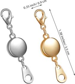 img 3 attached to 💎 Enhance Your Jewelry Making with 12 Pieces Locking Magnetic Clasps - Gold and Silver options!