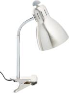 💡 simple designs home ld2016-bsn - adjustable clip desk lamp in brushed nickel логотип