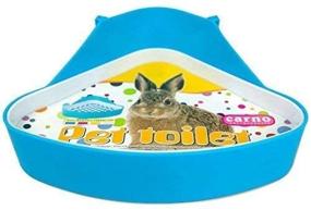 img 1 attached to RUBYHOME Plastic Pet Toilet Corner, Small Animal Litter Tray for Hamster, Guinea Pig, Rabbit Pee