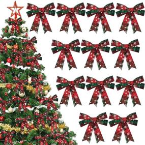 img 4 attached to WILLBOND Christmas Snowflake Decorative Decoration Seasonal Decor