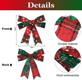 img 3 attached to WILLBOND Christmas Snowflake Decorative Decoration Seasonal Decor