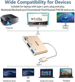 img 3 attached to 🔌 ICZI USB C Hub to HDMI 4K Adapter: Enhanced Connectivity for MacBook Pro, Mac Air, Surface, ChromeBook, and More