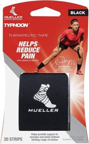 img 2 attached to 🏋️ MUELLER Typhoon Kinesiology Therapeutic Tape, Black, 20 Pack