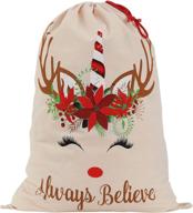🎅 bringing festive cheer with thousmoon christmas drawstring reindeer delivery retail store fixtures & equipment logo