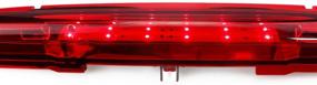 img 3 attached to 🚦 Red Lens LED 3rd Brake Pickup Truck Light for Chevrolet Avalanche (2002-2012) - High Mount Stop Cargo Lamp