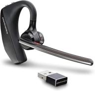 plantronics voyager 5200 uc (poly) monaural headset - connect to pc/mac, teams, zoom & more with noise canceling logo