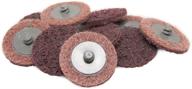 🔪 benchmark abrasives 2-inch nylon surface conditioning quick change sanding discs - medium grit (25 pack) with r-type backing logo