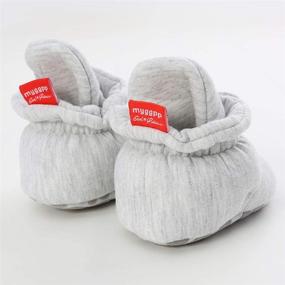 img 2 attached to BEBARFER Newborn Booties Slippers Non Skid Apparel & Accessories Baby Boys for Shoes