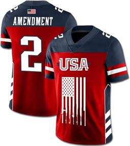 img 3 attached to 🔫 Show Your Support for the 2nd Amendment with the Greater Half Custom Football Jersey (Small-XXXXL)