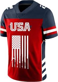 img 4 attached to 🔫 Show Your Support for the 2nd Amendment with the Greater Half Custom Football Jersey (Small-XXXXL)