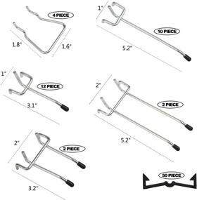 img 1 attached to 🔧 Optimize Your Space: Pegboard Assortment for Efficient Hanging and Organizing Accessories