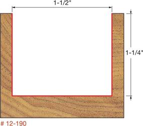 img 1 attached to 🔧 Freud 12-inch Straight Double Flute Router Bit 190