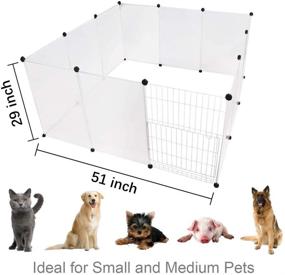 img 3 attached to 🐶 Ultimate Plastic Dog Playpen – Puppy Pen for Dogs, Pet Security Enclosure, DIY Pet Playpen – High-Quality Plastic Dog Fence