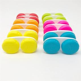 img 2 attached to 📦 12-Pack Contact Lens Case Set: Colorful Value Pack for Improved SEO