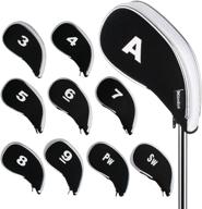 andux golf iron head covers with zipper 10pcs/set - stylish protection for your golf irons логотип