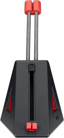 img 3 attached to 🖱️ BenQ Zowie CAMADE II Игровой кронштейн для мыши - высочайшая производительность для киберспорта, решение для управления кабелями - готов для путешествий, черный/красный