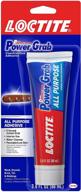 🔩 loctite 2031710 power grab construction adhesive, 3 oz, squeeze tube, clear dry, minimal residue, paste, single pack, emw1817444, 3 fl oz logo