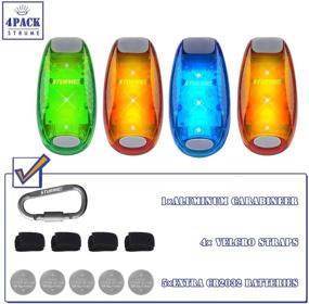 img 3 attached to STURME LED Safety Light Clip On Reflective Light with 3 Lighting Modes - Flashing Warning Strobe Lights for Night Walking, Cycling, Joggers, and Pets - Small Reflective Set for Enhanced Visibility