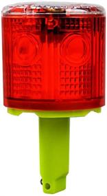 img 4 attached to Aolyty Solar Strobe Warning Light 360 Degree Single Column Super Bright Waterproof IP48 For Construction Traffic Dock Marine Wireless Light Control Flashing (Red)