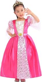 img 4 attached to 👸 SPUNICOS Medieval Princess Costume for Toddlers Age 5-6