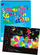 vibrant rainbow scratch paper art kit for kids: unleash creativity and immerse in colorful scratch fun! логотип