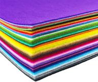 🎨 flic-flac assorted color felt fabric sheets patchwork sewing diy craft - 44pcs 8 x 12 inches (20 x 30cm) 1mm thick logo