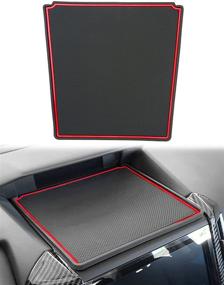 img 4 attached to Повышенная доска приборов автомобиля Auovo - аксессуары для Subaru Forester 2019-2021, Subaru Crosstrek/Impreza 2018-2021 - подкладка для приборной панели из кремния в красном цвете (1 штука)