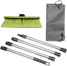 img 4 attached to 🚗 GREAT WORKING TOOLS Car Wash Brush 10" Dip Brush - Soft Bristles, Side Protector, Adjustable 65" Handle - Auto Home RV SUV Boat Truck Cleaning