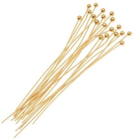 img 1 attached to 📌 Beadaholique B21/112G 20-Piece Gold Ball Head Pins, 21-Gauge, 1.5-Inch