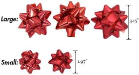 img 3 attached to 🎁 Lulu Home Christmas Gifts Bows - 48 Self Adhesive Bows for Decoration, Gift Wrapping, Wedding, Party - Ideal for Holiday Festivities