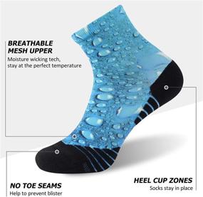 img 2 attached to 🧦 Add Fun to Your Feet: HUSO Novelty Pattern Blisters Multicolor Socks