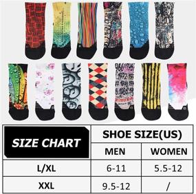 img 3 attached to 🧦 Add Fun to Your Feet: HUSO Novelty Pattern Blisters Multicolor Socks