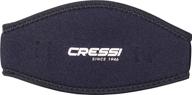 🤿 neoprene mask strap cover by cressi - enhanced comfort for dive mask, perfect for extended hairstyles or easy identification logo
