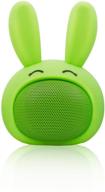 mini bluetooth speaker wireless portable cute bunny with squishy ears (apple green) logo