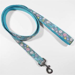 img 2 attached to 🐾 Premium 6ft Strong Dog Leash in Floral Pattern - Heavy Duty Nylon Webbing Leashes for Large and Medium Dogs - Perfect Pet Gift - Durable Puppy Training Lead