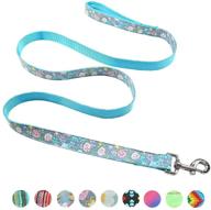 🐾 premium 6ft strong dog leash in floral pattern - heavy duty nylon webbing leashes for large and medium dogs - perfect pet gift - durable puppy training lead logo