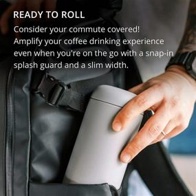 img 2 attached to ☕️ Fellow Carter Move Travel Mug - 16 oz Vacuum-Insulated Stainless Steel Coffee and Tea Tumbler with Ceramic Lining and Splash Guard, in Matte Grey